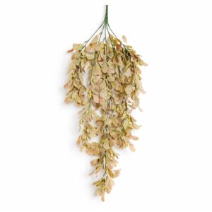 70cm Artificial Trailing Leaf Spray Stem - Dusty Pink and Cream
