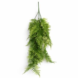 80cm Artificial Trailing Fern Plant Hanging Faux Greenery