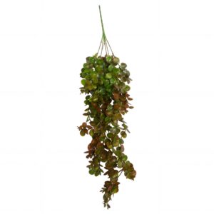 75cm Artificial Trailing Round Leaf Hanging Foliage Plant - Autumn Green & Bronze
