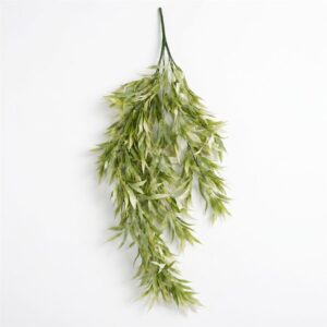 80cm Italian Ruscus Hanging Plant with Realistic Foliage - Light Green