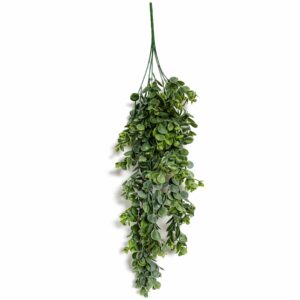 75cm Artificial Trailing Round Leaf Hanging Foliage Plant - Bright Lime Green