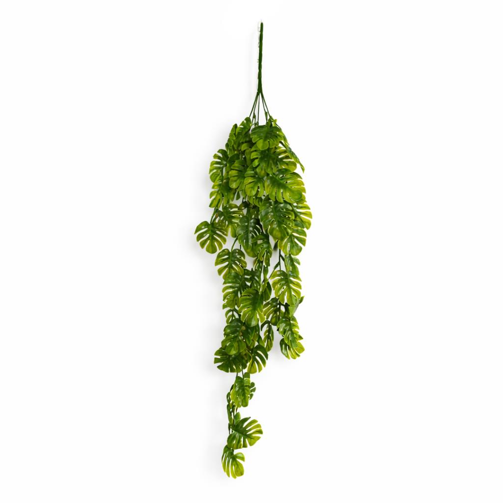 70cm Hanging Mini Monstera Leaf Plant - Leaf Design Wholesale